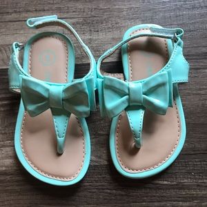 Mint Cherokee and Tan Fringe Crazy 8 sandals